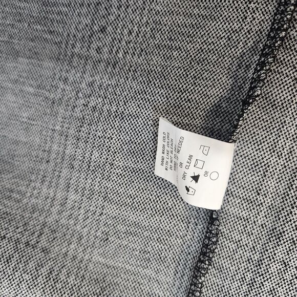 MELLODAY Black & White Houndstooth Blazer Sz S Unlined L/s Pockets Open - Picture 8 of 8